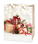 Antella Пакет подарочный бумажный новогодний 11х14х6,2 25532